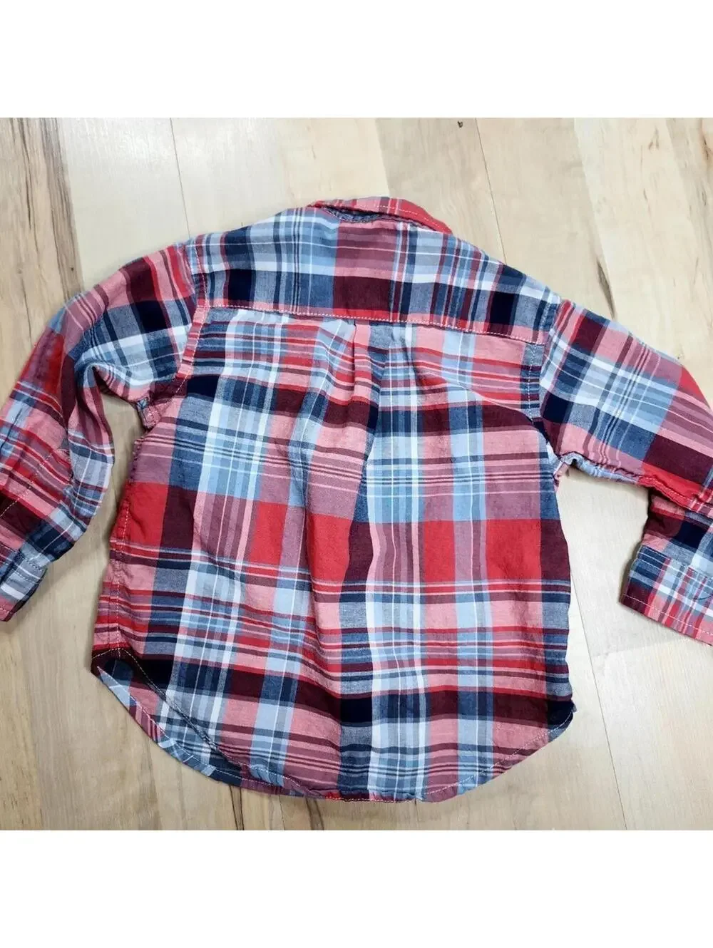 Ralph Lauren Boys' Red & Blue Plaid Button-Down Shirt